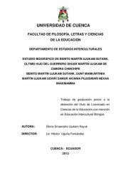 book Estudio biográfico de Benito Martín Ujukam Sutank, último hijo del guerrero shuar Martín Ujukam de Zamora Chinchipe = Benito Martín Ujukam Sutank, úunt mankártinia Martin Ujukam uchirí samur akíania pujúsmari nekaá iniákmamma