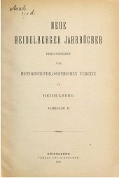 book Neue Heidelberger Jahrbücher