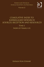 book Volume 21, Tome I: Cumulative Index: Index of Names, A-K