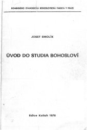 book Úvod do studia bohosloví