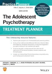 book The Adolescent Psychotherapy Treatment Planner (PracticePlanners)