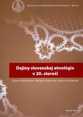 book Dejiny slovenskej etnológie v 20 storočí