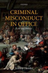 book Criminal Misconduct in Office: Law and Politics