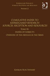 book Volume 21, Tome III: Cumulative Index: Index of Subjects, Overview of the Articles in the Series