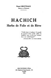 book Hachich (Haschisch) Herbe de Folie et de Rêve