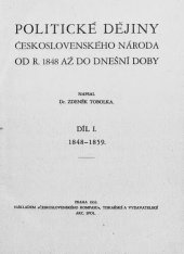 book Politické dějiny československého národa od r. 1848 až do dnešní doby: 1848-1859