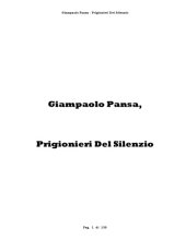 book Prigionieri del Silenzio