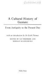 book A Cultural History of Gesture: From Antiquity to the Present Day