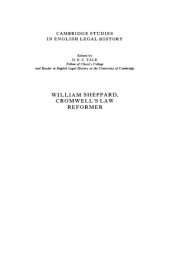 book William Sheppard, Cromwell’s Law Reformer