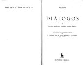 book Platon - Dialogos II: Gorgias, Menexeno. Eutidemo. Menon. Cratilo (Biblioteca clasica Gredos) (Spanish Edition)