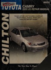 book Chilton's Toyota Camry 2002-05 Repair Manual