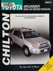 book Chilton's Toyota 4runner 2003-09 Repair Manual