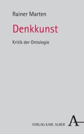 book Denkkunst: Kritik der Ontologie