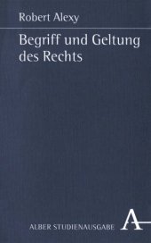 book Begriff und Geltung des Rechts