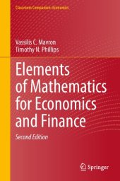 book Elements of Mathematics for Economics and Finance