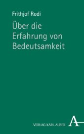 book Über die Erfahrung von Bedeutsamkeit