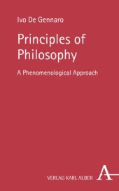 book Principles of Philosophy: A Phenomenological Approach