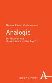 book Analogie: Zur Aktualität eines philosophischen Schlüsselbegriffs