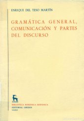 book Gramática general, comunicación y partes del discurso