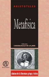 book Metafsica: Coleccin de Clsicos del Pensamiento Universal "Carrascalejo de La Jara"