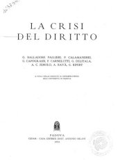 book La crisi del diritto