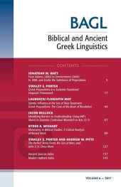 book Biblical and Ancient Greek Linguistics