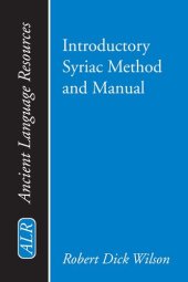 book Introductory Syriac Method and Manual