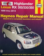 book Haynes Toyota Highlander & Lexus RX 300/330/350 Automotive Repair Manual