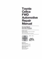 book Haynes Toyota Celica Front Wheel Drive 1986-1999 Repair Manual