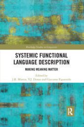 book Systemic Functional Language Description: Making Meaning Matter