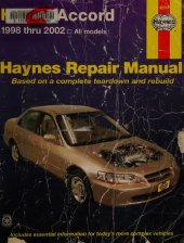 book Haynes Honda Accord 1998 thru 2002 Automotive Repair Manual