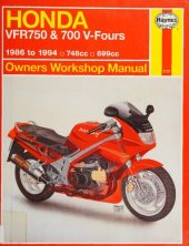 book Haynes Honda VFR750 & 700 V-Fours Owners Workshop Manual