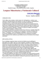 book Lenguas minoritarias y patrimonio cultural