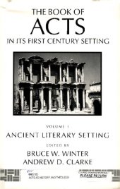 book The Book of Acts in Its Ancient Literary Setting