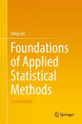 book Foundations Of Applied Statistical Methods