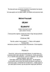 book Dějiny šílenství v době osvícenství: Hledání historických kořenů pojmu duševní choroby