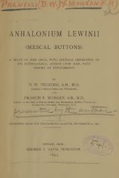 book Anhalonium Lewinii (Mescal Buttons, Peyote)