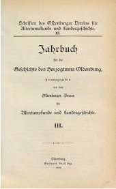 book Jahrbuch für die Geschichte des Herzogtums Oldenburg