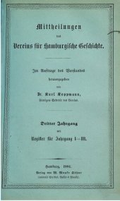 book Mitteilungen des Vereins für Hamburgische Geschichte