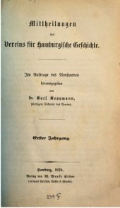 book Mitteilungen des Vereins für Hamburgische Geschichte