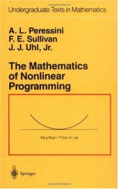 book The Mathematics of Nonlinear Programming