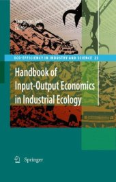 book Handbook of Input-Output Economics in Industrial Ecology