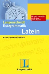 book Langenscheidt Kurzgrammatik Latein: Fur den schnellen Uberblick