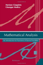 book Mathematical Analysis: An Introduction to Functions of Several Variables