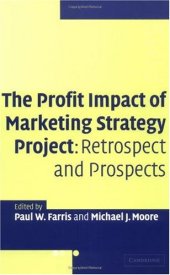 book The Profit Impact of Marketing Strategy Project: Retrospect and Prospects