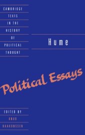 book Hume: Political Essays