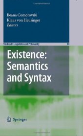 book Existence: Semantics and Syntax