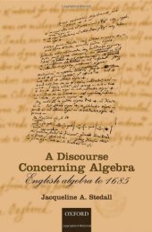 book A Discourse Concerning Algebra: English Algebra to 1685