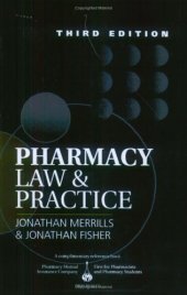 book Pharmacy Law and Practice, 3rd edition