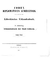 book Urkundenbuch der Stadt Lübeck